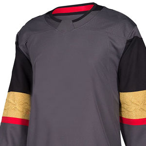 Jersey de Hockey sobre Hielo Personalizado de Alta Calidad, Bordado, Tela Antibacteriana y Transpirable, Secado Rápido, Servicio OEM, Corte Ajustado, Logotipo Personalizado - Product Image 2