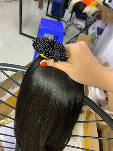 Extensiones de Cabello Negro con Queratina Pre-Adherida, Punta I, 100% Cabello Vietnamita Virgen de Primera Calidad - Product Image 5