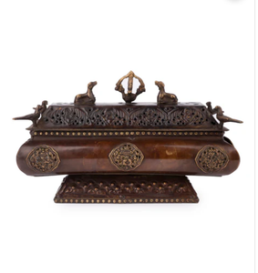 ที่วางธูปสไตล์ทิเบตทำมืออย่างสวยงามในงานโลหะทองเหลืองของตกแต่งบ้านสำนักงานในร่มของขวัญงานฝีมือ - Product Image 5