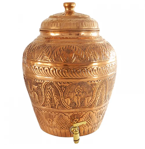 Meilleur design de pot à eau en cuivre pichet à eau en cuivre fait à la main distributeur de pot à boire en cuivre pur vente à chaud - Product Image 5