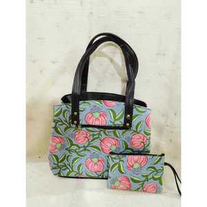 Sac fourre-tout en coton imprimé pour femme Jaipuri, léger, tendance, avec fermeture éclair, pour un usage quotidien en été - Product Image 1