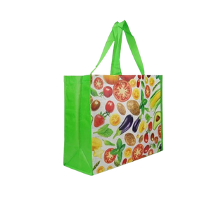 Bolsas de asas tejidas BOPP laminadas reutilizables con logotipo personalizado con impresión en huecograbado a prueba de humedad de Vietnam - Product Image 4