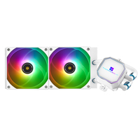 Pour Thermalright Frozen Prism 240 WHITE ARGB LED radiateur de refroidissement par eau prend en charge LGA1700 pour CPU AMD pour ordinateur multiplateforme