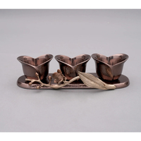 Drielaags Decoratieve Tribune Chocoladekom Voor Snacks Fruit En Droog Fruit Elegante Glazen Chocoladeschaal