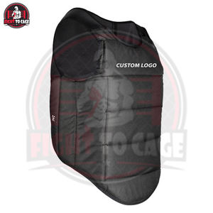 Protège-poitrine de boxe rouge de haute qualité, équipement de protection durable pour l'entraînement au MMA, au kickboxing et aux arts martiaux, PVC, toutes saisons - Product Image 4
