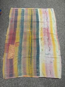 Hand Made 100% Cotton Reversible Kantha Hand Stitched Sustainable Kantha Traditional Vintage Handcrafted Artisanal Kantha - Product Image 5
