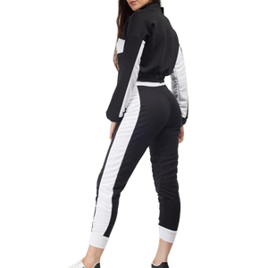 Offre Spéciale survêtements en coton pour femmes haut et bas ensemble de vêtements actifs sweat-shirt de jogging à manches longues et survêtements de couleur unie - Product Image 5