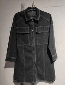 Vestido Túnica Vaquero Premium 100% Algodón para Mujer, Transpirable, Ecológico, Lavable, Casual de Verano, Formal, Lavado, Largo hasta la Rodilla - Product Image 4