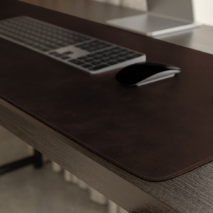 Tapis de bureau en cuir véritable de luxe, bloc-notes de bureau, anti-odeurs, résistant, antidérapant, surface en cuir de vache durable, style décontracté LDM-0028 - Product Image 5