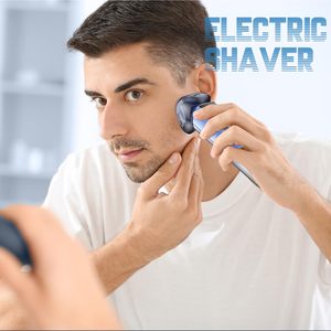 Mini Afeitadora Eléctrica Azul para Hombre con Cabezales Magnéticos de Triple Cuchilla, Afeitado en Seco y Húmedo, Bloqueo de Viaje, Resistente al Agua IPX7, Fuente de Alimentación USB - Product Image 2