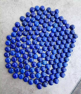 Cabujón de Lapislázuli Natural, Piedras Preciosas Calibradas con Parte Posterior Plana y Redonda, Piedra Preciosa Suelta de Lapislázuli Natural - Product Image 4