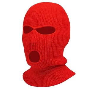 Cubierta de esquí Cubierta de cara completa de punto de 3 agujeros Cubierta de cara completa de punto cálido de invierno para adultos para deportes al aire libre - Product Image 5