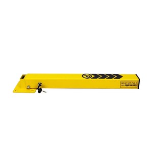 Poteau de stationnement en acier verrouillable de 60 cm, type pliable, barrière de stationnement pour carport, système de stationnement en 3 parties avec serrures pour parking - Product Image 4