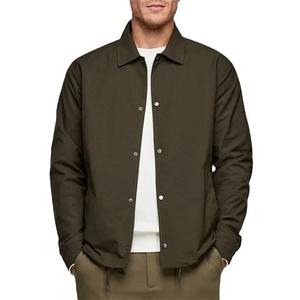 Venta al por mayor High Street Classic Bomber Jacket Casual invierno chaqueta de gran tamaño cierre de cremallera frontal logotipo personalizado y etiqueta - Product Image 1