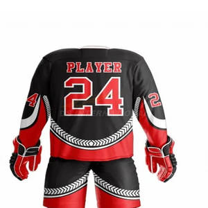 Equipo personalizado uniforme de hockey sobre hielo 100% poliéster deportes profesionales Jersey ropa de entrenamiento directo de fábrica al por mayor conjunto - Product Image 6