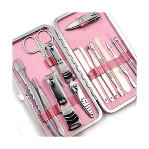 Ensemble de manucure OEM Private Label pour hommes et femmes, kit de toilettage d'ongles portable avec étui en cuir - Product Image 3