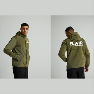 Chaqueta Cortavientos Impermeable y Transpirable con Capucha Plegable para Hombre, con Cremallera, para Correr y Lluvia - Product Image 2