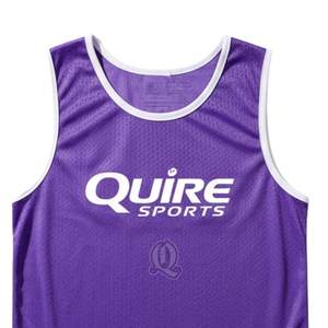 ผ้ากันเปื้อนสำหรับฝึกฟุตบอลตาข่ายสีม่วงผ้าโพลีเอสเตอร์ระบายอากาศน้ำหนักเบาสำหรับทีมฟุตบอลเยาวชนผู้ใหญ่ตามสั่ง - Product Image 6