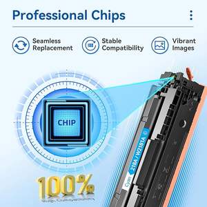 Cartouche de toner couleur HP 218A 218X pour imprimante multifonction Pro, lot de 4 avec puce, remplacement compatible 3301fdw 3301cdw - Product Image 4