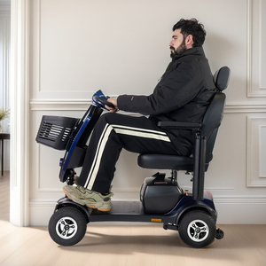 Scooter électrique à quatre roues pour personnes âgées et handicapées, pliable, étanche, unisexe, garantie 5 ans - Product Image 4