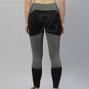 Leggings de Cintura Alta Elástica para Mujer, Color Sólido, Material Transpirable de Spandex/Poliéster para Correr, Yoga y Ejercicio en el Gimnasio - Product Image 6