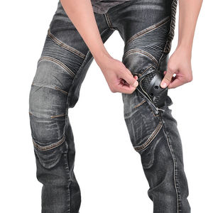 Pantalones vaqueros de moto fabricados en Pakistán para hombre, pantalones vaqueros de moto, equipo de protección para montar, pantalones de motocross - Product Image 4