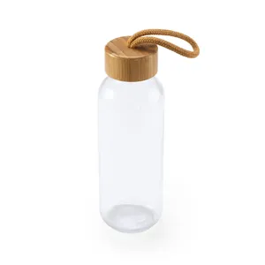 Bottiglia d'Acqua Personalizzata in Vetro e Bambù, Gadget Promozionale per Bevande - Product Image 2