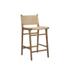 เก้าอี้หวายสานแบบไม่มีแขนแบบเรียบง่ายทันสมัยการผลิตที่ดีเฟอร์นิเจอร์ในบ้านสำหรับห้องครัวอพาร์ทเมนต์วิลล่า - Product Image 1