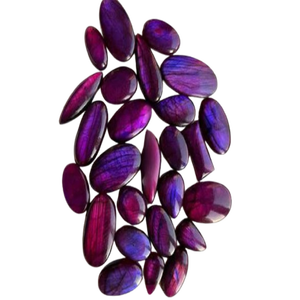 อัญมณีหลวมทรงวงรีทรงลาบราดอไรต์สีม่วง3มม. - Product Image 3