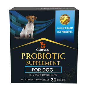 Suplemento de polvo probiótico Gubeyka para perros Suplemento nutricional canino Caja de 30 sobres - Product Image 2