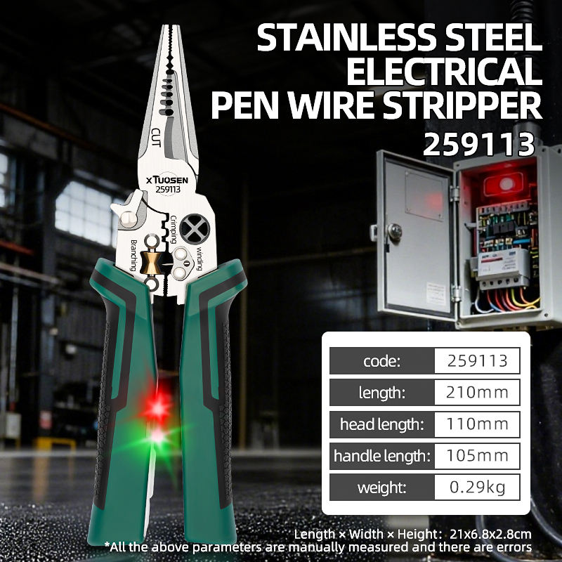 259113,Stainless steel electric pencil wire strippers,