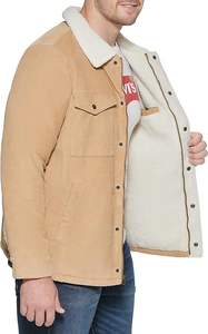 <b>Men's</b> <b>Corduroy</b> Sherpa Lined Trucker <b>Jacket</b> (Regular & Big & Tall Sizes) 2 - Product Image 2