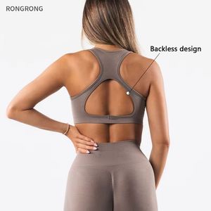 Nueva tendencia logotipo personalizado mujer Fitness Yoga y correr ropa deportiva conjunto impreso belleza espalda sujetador y levantamiento de cadera Jogging sujetador para adultos - Product Image 4