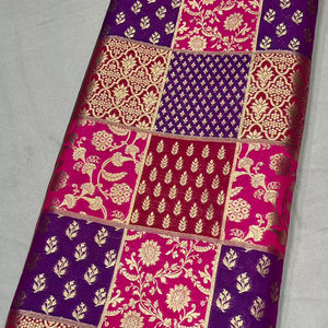 Tela Brocada Jacquard a Cuadros Bordada de Alta Calidad para Prendas de Boda, Tapicería y Textiles para el Hogar de Lujo - Product Image 1