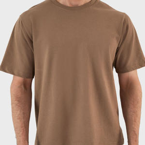 เสื้อยืดคอกลมทรงหลวมสำหรับผู้ชายเสื้อยืดผ้าฝ้าย100% สตรีทแวร์คอกลมทรงหลวมปรับแต่งได้ - Product Image 3