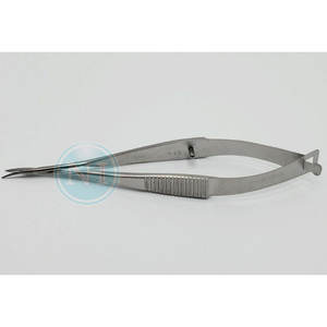 Tijeras Oftálmicas Curvas Vannas con Puntas Afiladas, Instrumento Médico Quirúrgico, Tijeras Vannas Curvas de Punta Fina - Product Image 1