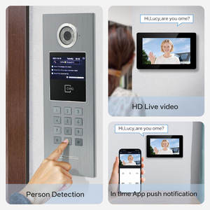 Caméra de <span class=keywords><strong>sonnette</strong></span> vidéo IP Bcom pour système d'interphone vidéo de contrôle d'accès pour immeuble multi-appartements - Product Image 2
