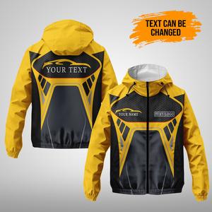 Chaqueta cortavientos de poliéster 100% personalizada, chaqueta de entrenamiento de equipo de fútbol de invierno, cremallera de sublimación impermeable para entrenamiento al aire libre - Product Image 6