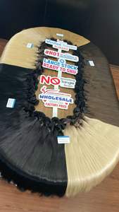 ผมต่อแบบชาวเวียดนามแท้100% เส้นผมแบบมัดมือสี1B แบบ Remy ธรรมชาติ - Product Image 5