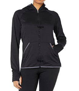 Femmes de Performance Fleece Full Zip Hoodie 100% Polyester Importés fermeture À Glissière Laver À La Machine Sourcing De Bangladesh - Product Image 1