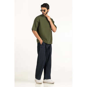 T-shirts amples en jersey 100 % coton, style streetwear, coupe oversize, taille MN-TS-SS26-004-D, respirants, compressés, vierges - Product Image 4