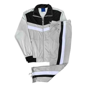 Nouveautés Vente en gros Ensembles de jogging de gym pour hommes Motif uni Ensemble deux pièces avec pantalon élastique pour survêtement d'hiver à vendre - Product Image 4