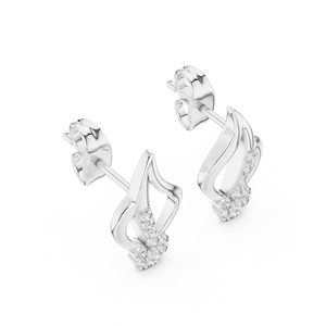 Diseño Original nuevo diseño lujo princesa corte Moissanite oreja S925 mujeres moda joyería Stud pendiente al por mayor - Product Image 3