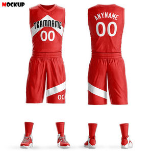 Uniforme d'équipe de basket-ball personnalisé en gros pour hommes |   Ensemble de maillots de basket-ball sublimés réversibles, vêtements d'entraînement pour adultes - Product Image 5