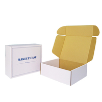 Boîtes d'expédition imprimées personnalisées Boîte d'expédition biodégradable Kraft petite boîte d'emballage en carton ondulé brun recyclé