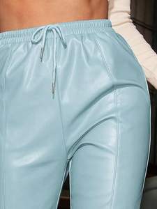 Pantalones Deportivos de Alta Calidad para Mujer, de Spandex/Poliéster, Transpirables, Planos, Casuales, para Invierno, con Logotipo Personalizado y Color - Product Image 4