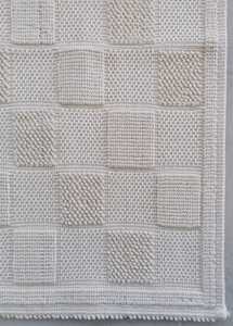 Venta al por mayor clásica ecológica antideslizante onda alfombra de baño de microfibra - Product Image 3