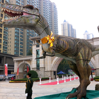 Modèle de dinosaure T-Rex animatronique électrique d'intérieur pour école, centre commercial, parc d'aventure, matériau métallique pour amusement en plein air