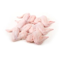 Ailes de poulet halal surgelées, 3 articulations, style séché, sans sucre, haute qualité, procédé IQF, emballage sous vide, 10 kg, vente en gros, durée de conservation 24 mois