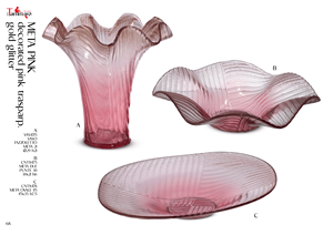 Décoration d'intérieur de luxe Tammaro Home Meta Pink Murano Glass, design artisanal italien haut de gamme - Product Image 1